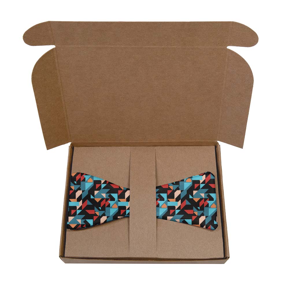 Seventh Sense Geo Bow Tie- Kraft Gift Box Packaging - Knotty Tie Co.