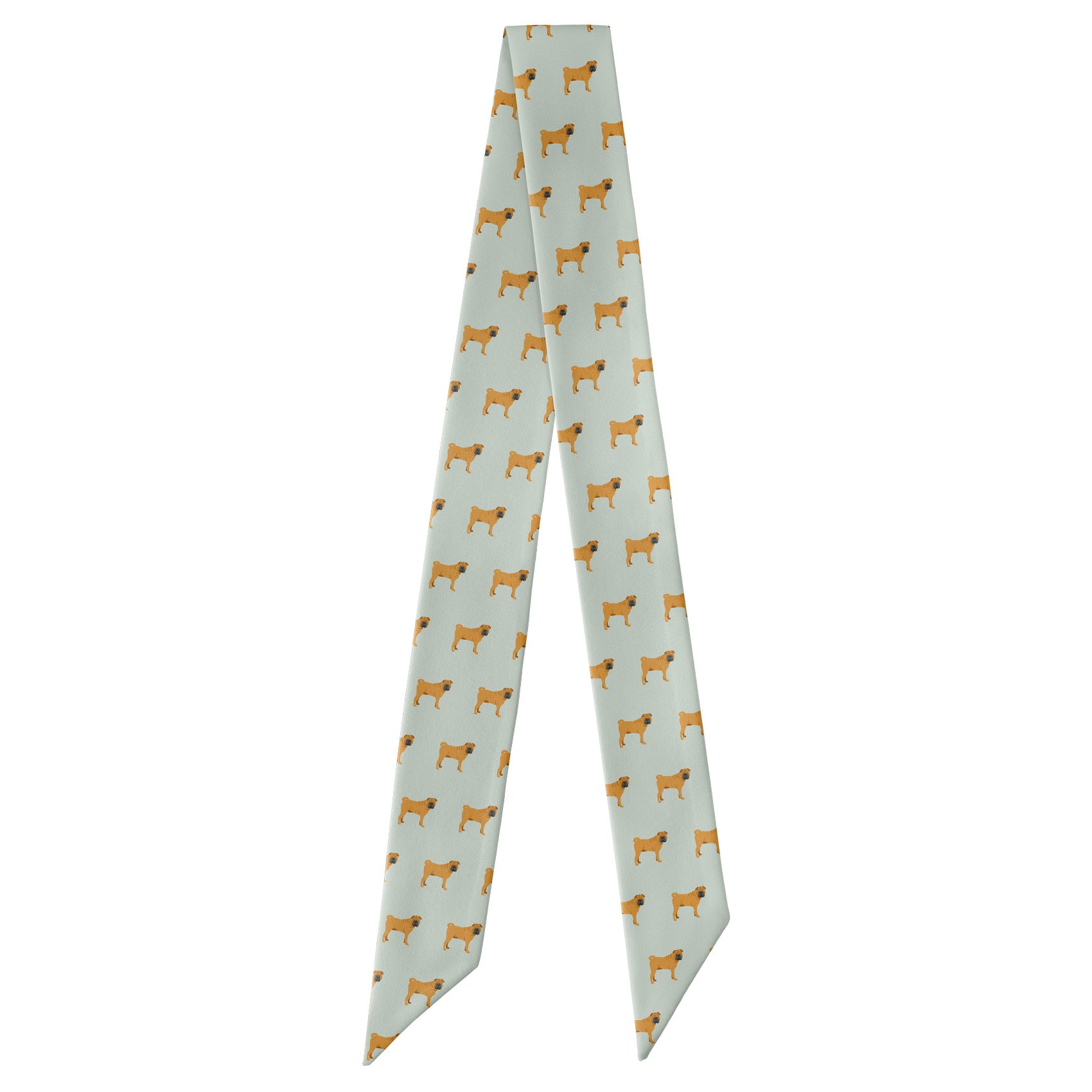 Shar-Pei Hair Scarf - Full View of Hair Scarf - Knotty Tie Co.