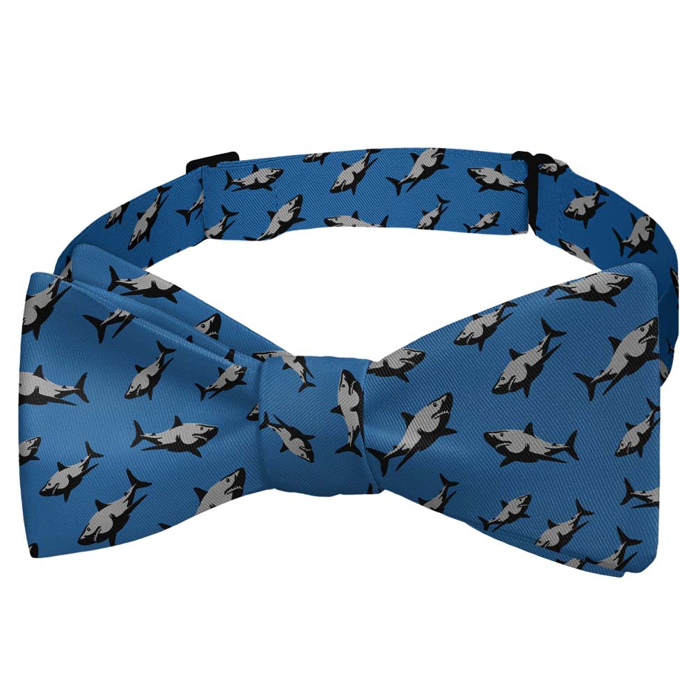 Sharks Bow Tie - Self Tie Bow Tie - Knotty Tie Co.