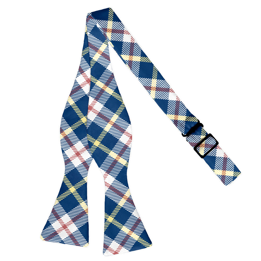 Shaun Plaid Bow Tie - Self Tie Flat - Knotty Tie Co.