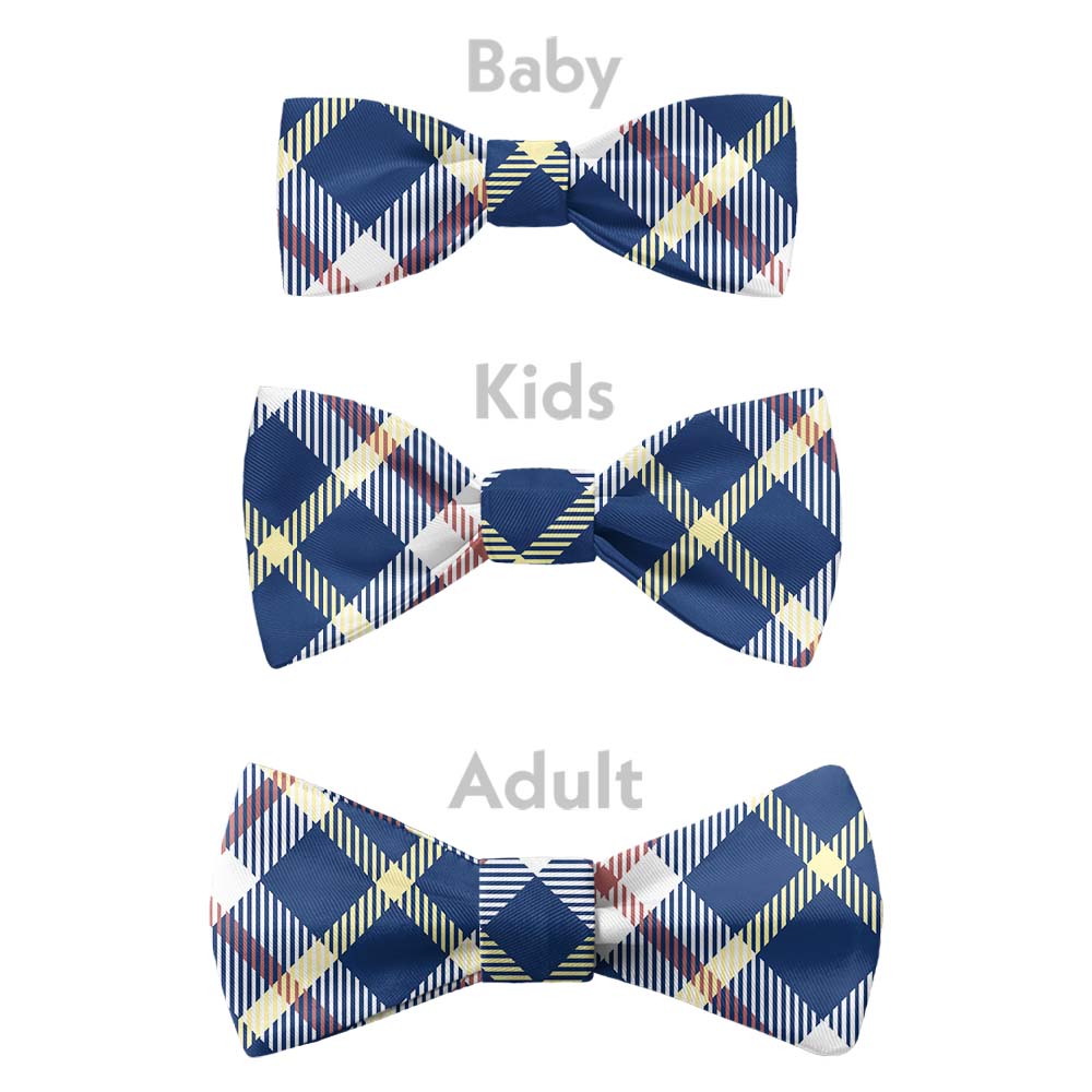 Shaun Plaid Bow Tie - Bow Sizes - Knotty Tie Co.