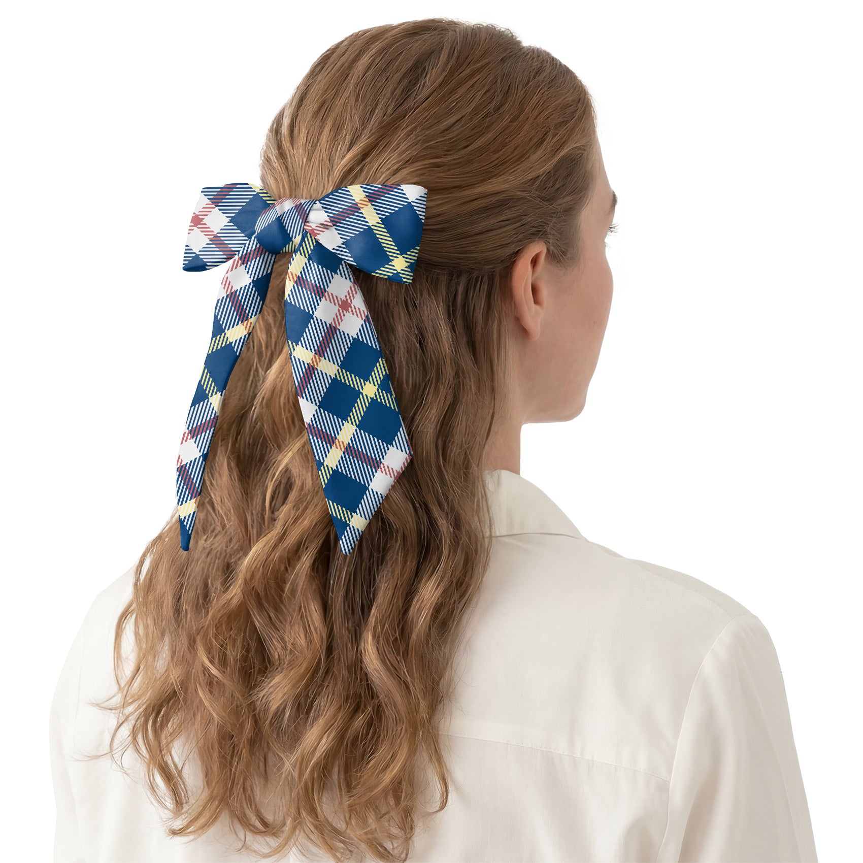 Shaun Plaid Hair Scarf - Hair Scarf - Knotty Tie Co.
