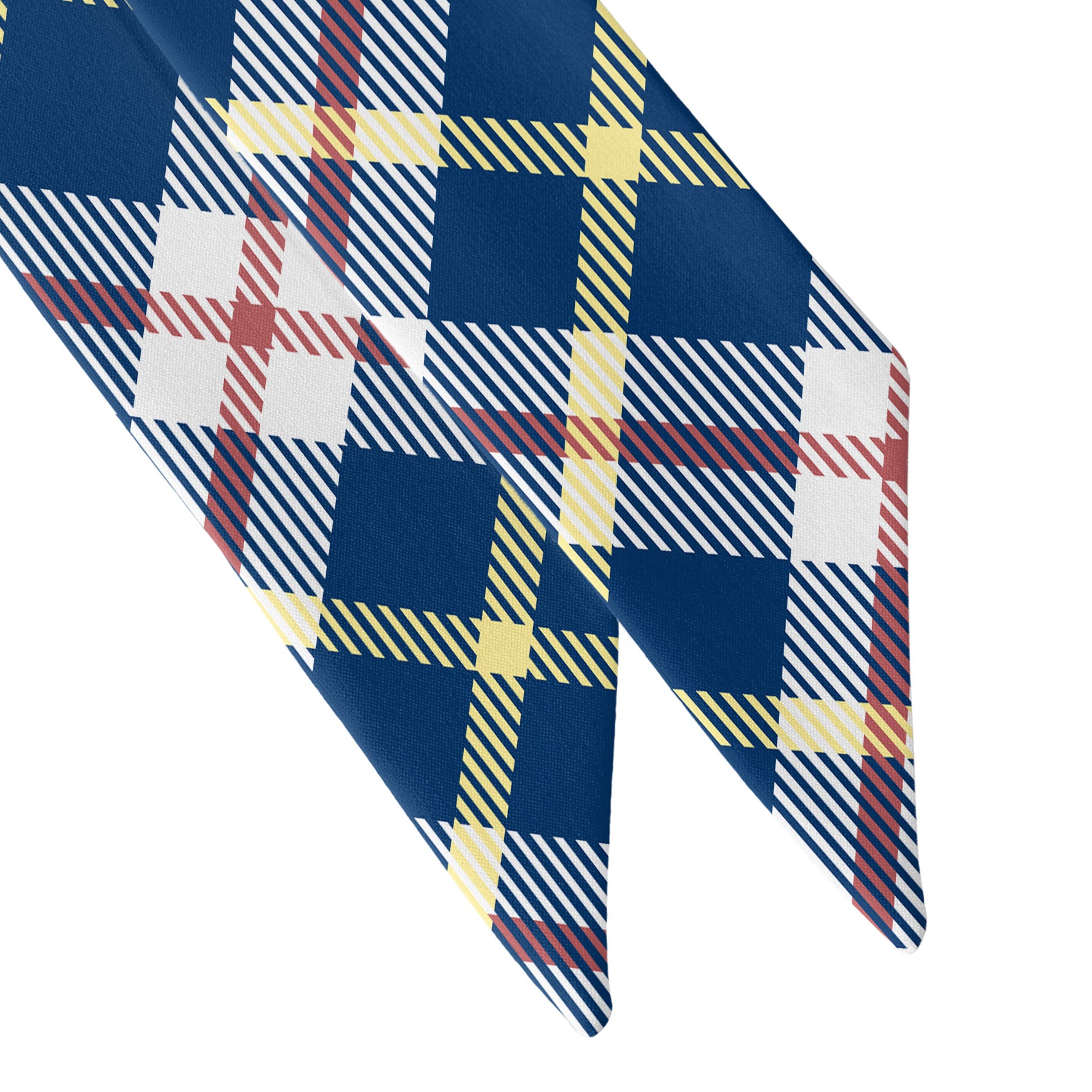 Shaun Plaid Hair Scarf - Scarf Tapered Ends - Knotty Tie Co.