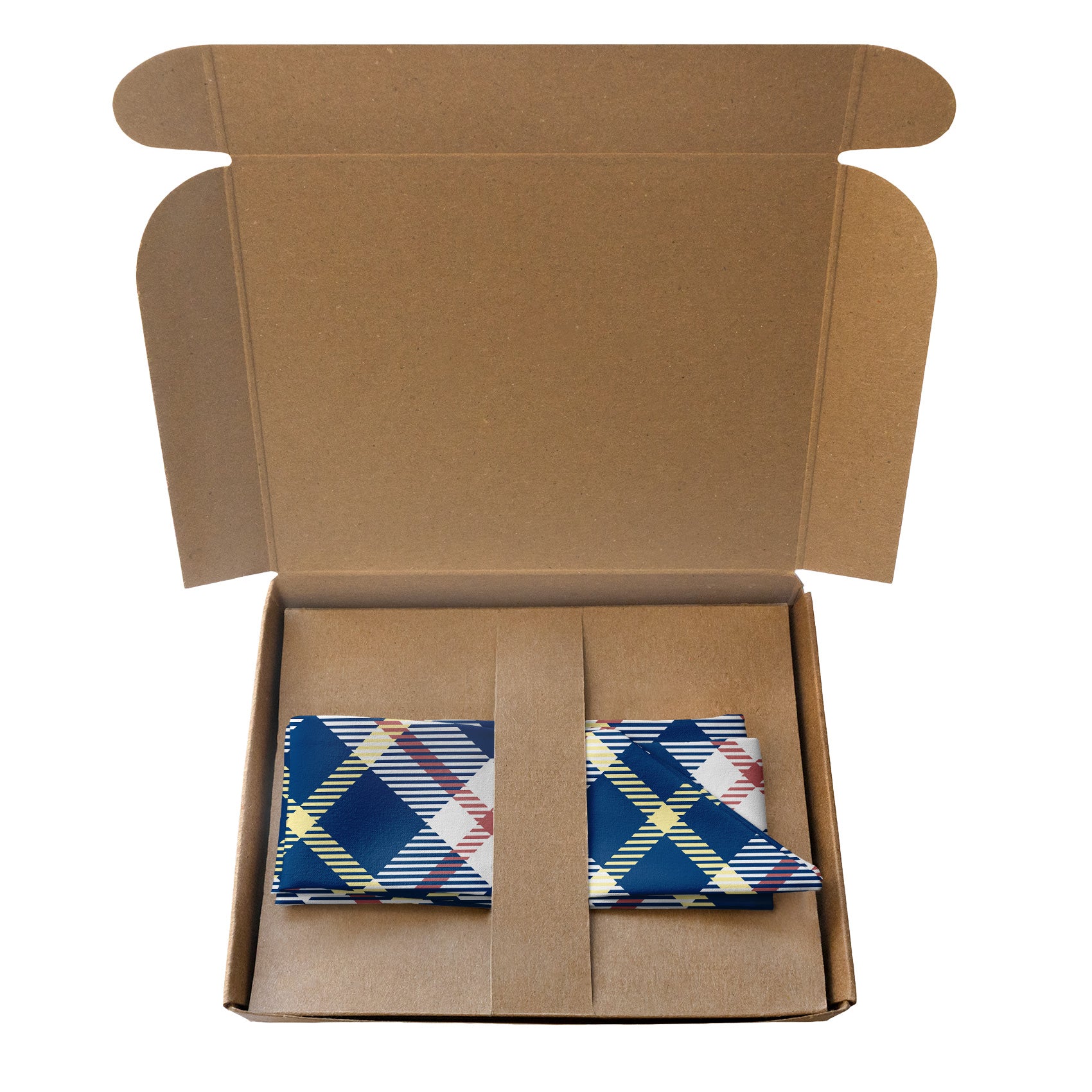 Shaun Plaid Hair Scarf - Packaging - Knotty Tie Co.