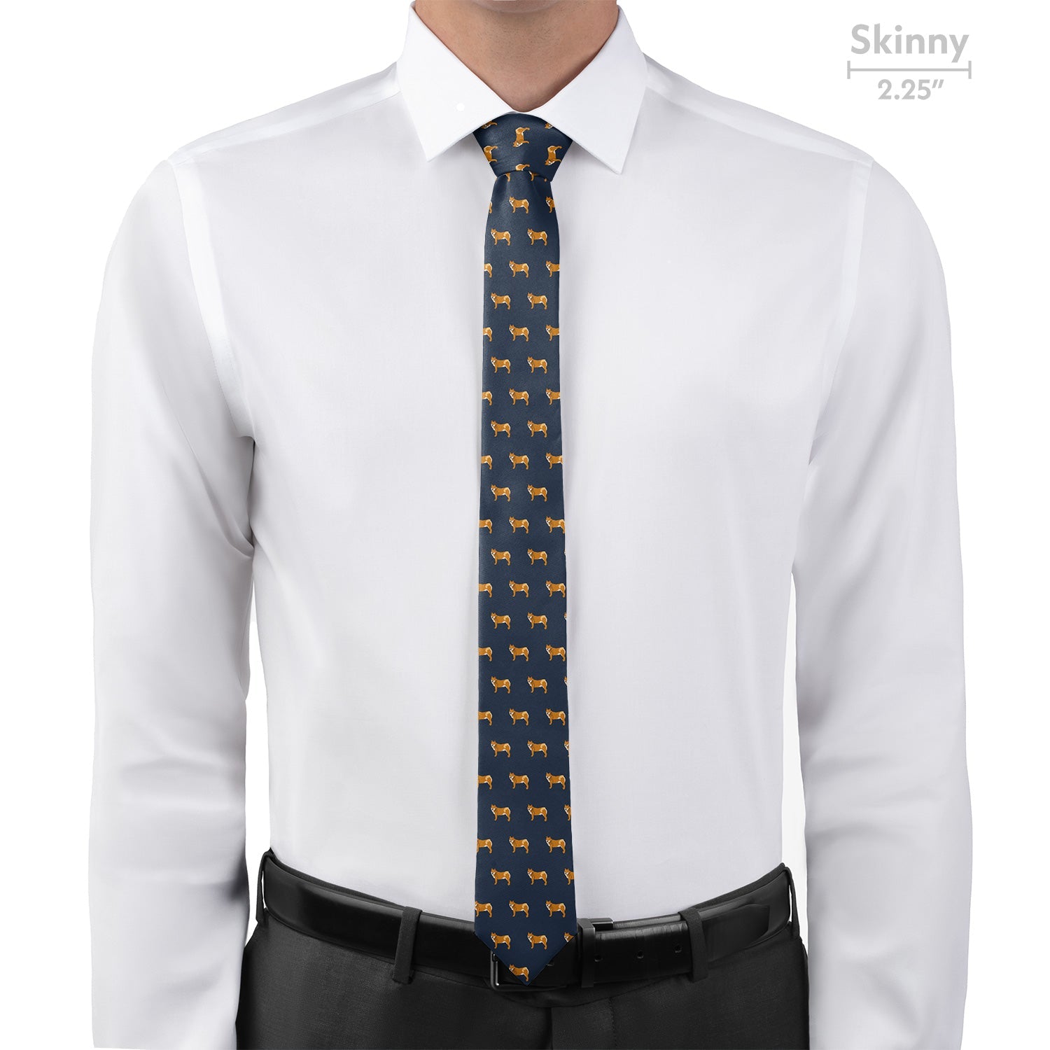 Shiba Inu Necktie - Skinny - Knotty Tie Co.