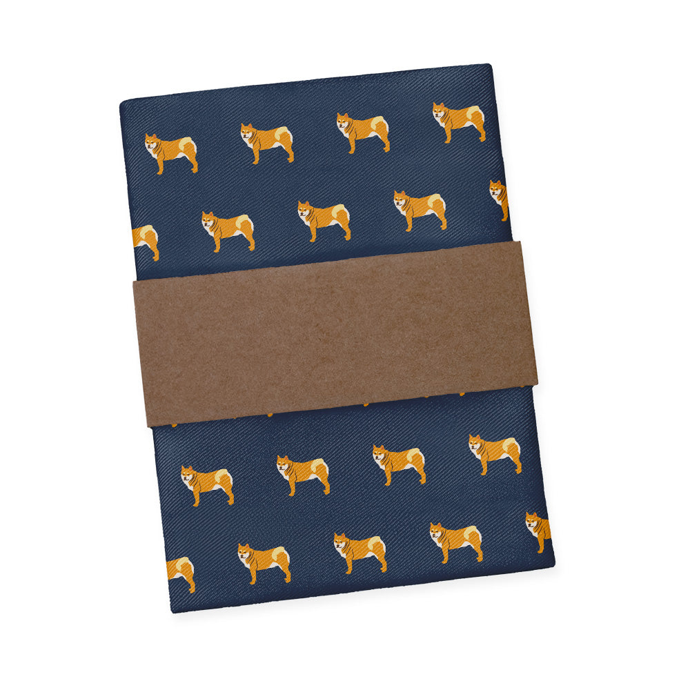 Shiba Inu Pocket Square - Packaging - Knotty Tie Co.