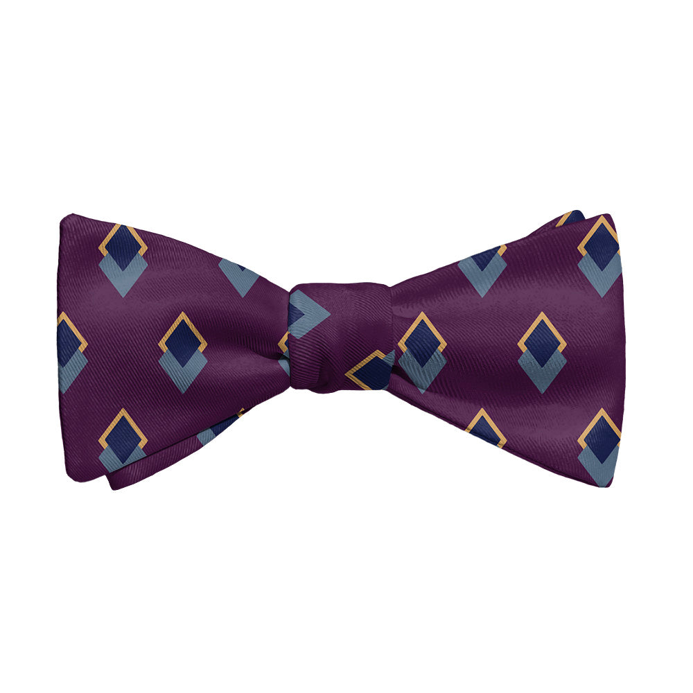 Simon Geometric Bow Tie - Adult Standard Self-Tie 14-18" -  - Knotty Tie Co.
