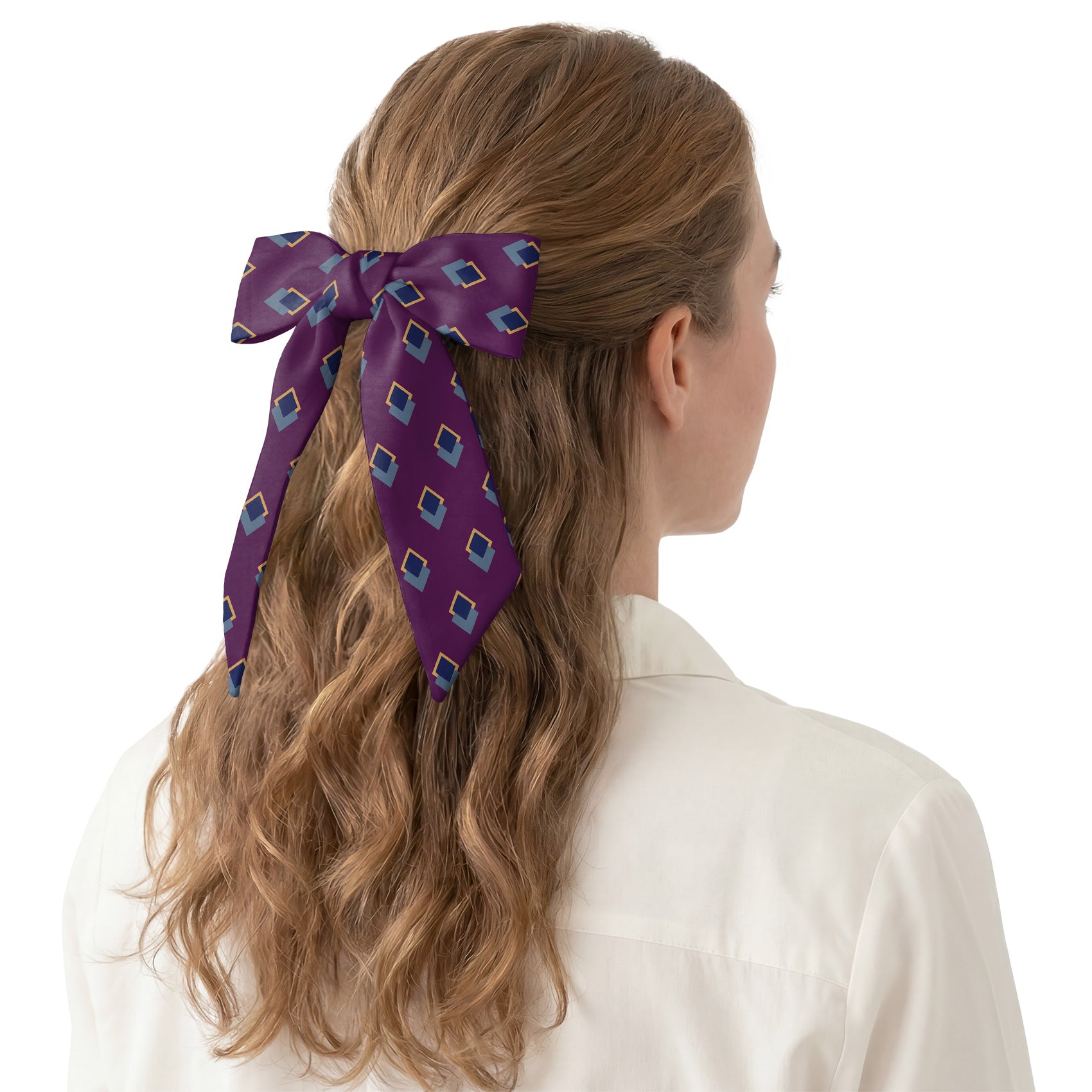 Simon Geometric Hair Scarf - Hair Scarf - Knotty Tie Co.