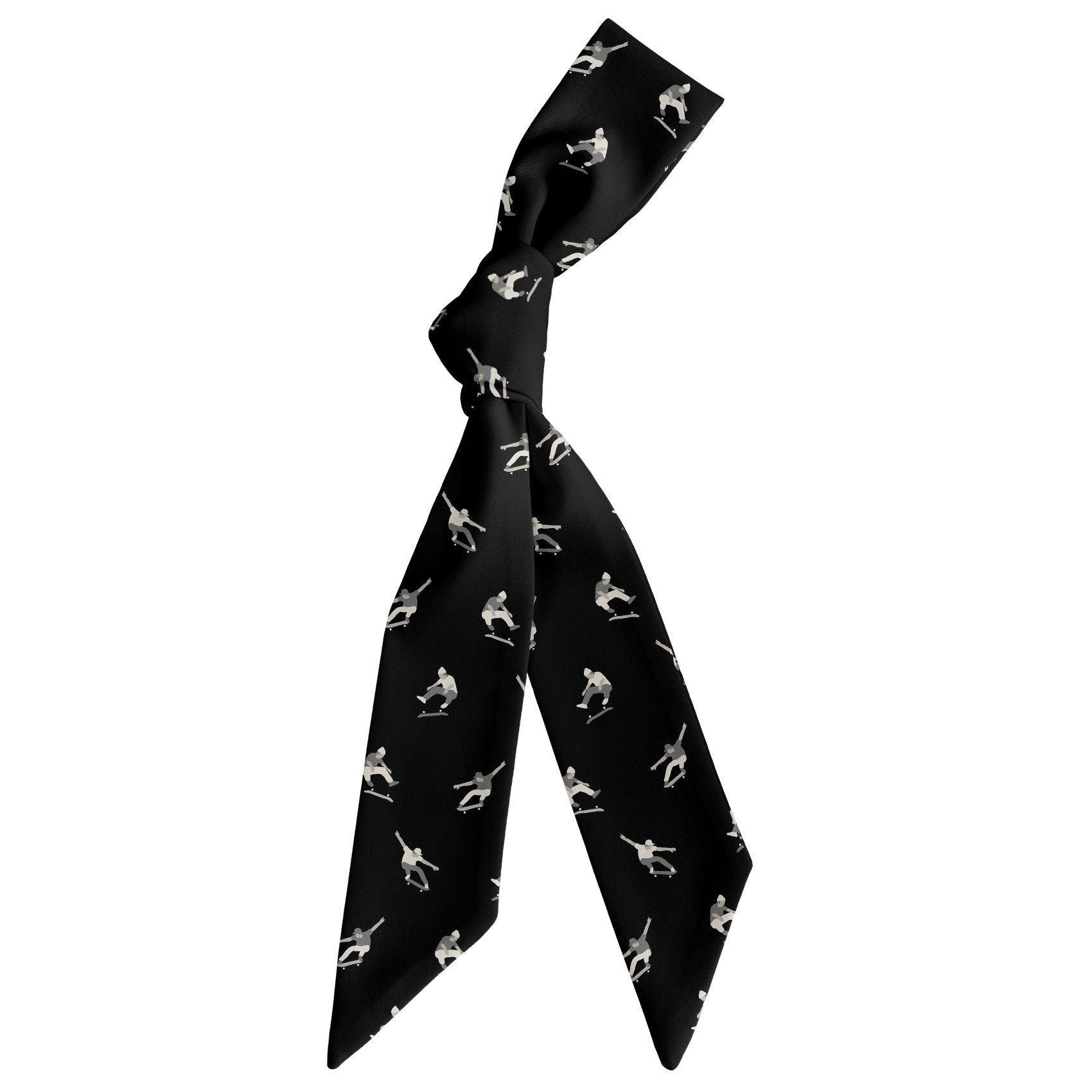 Skateboarding Hair Scarf - Scarf Tied Into Knot - Knotty Tie Co.