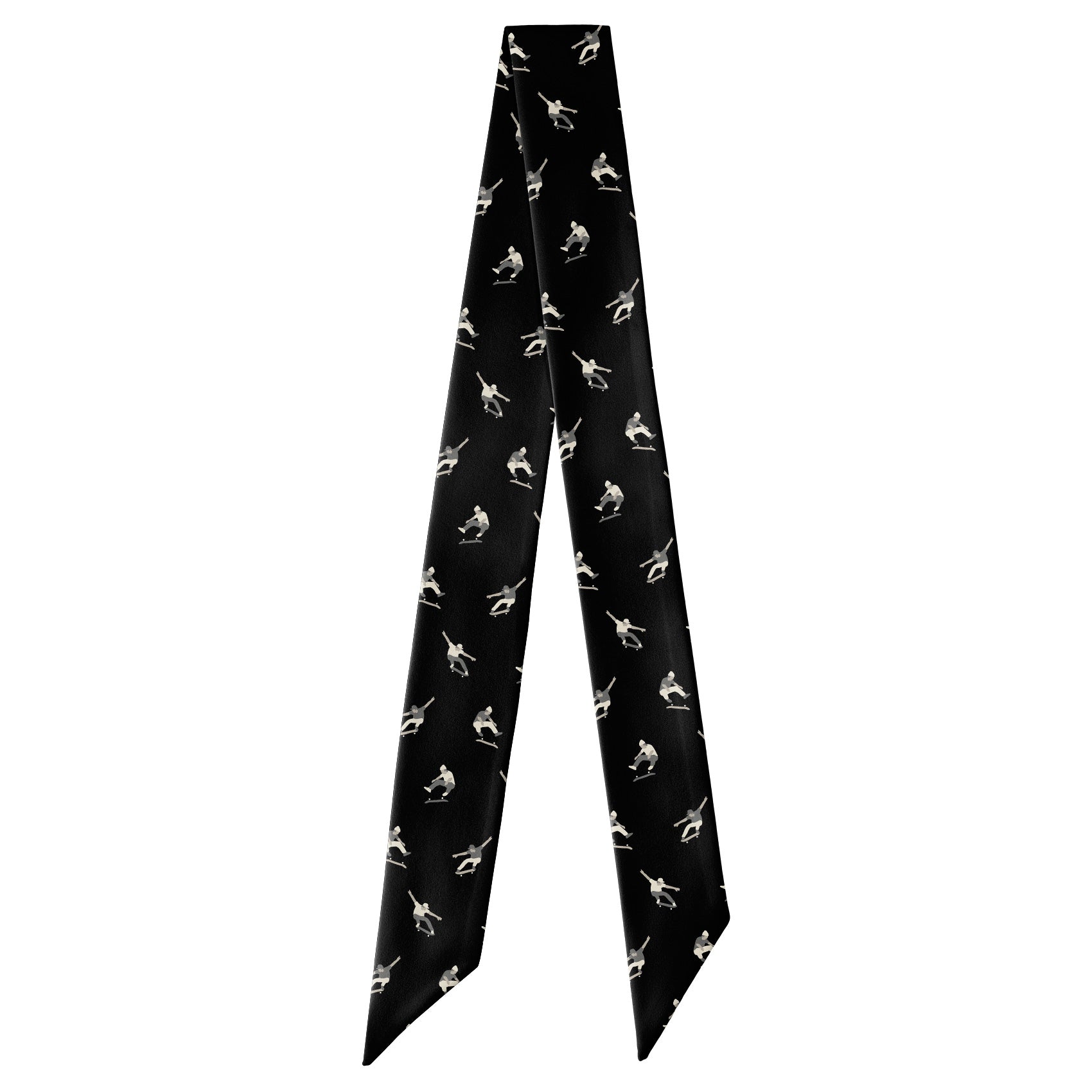 Skateboarding Hair Scarf - Full View of Hair Scarf - Knotty Tie Co.
