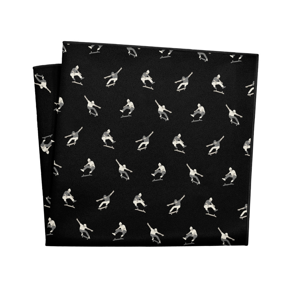 Skateboarding Pocket Square - 12" Square - Knotty Tie Co.