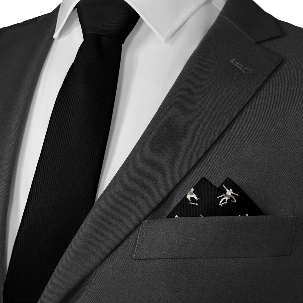 Skateboarding Pocket Square - Matching Necktie - Knotty Tie Co.