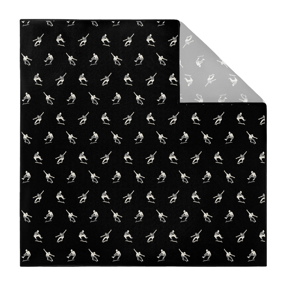 Skateboarding Pocket Square - Printed - Knotty Tie Co.