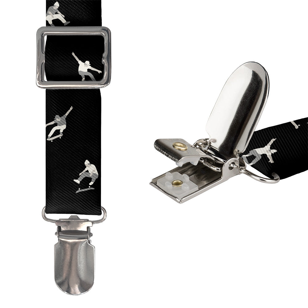 Skateboarding Suspenders - Hardware and Strap - Knotty Tie Co.