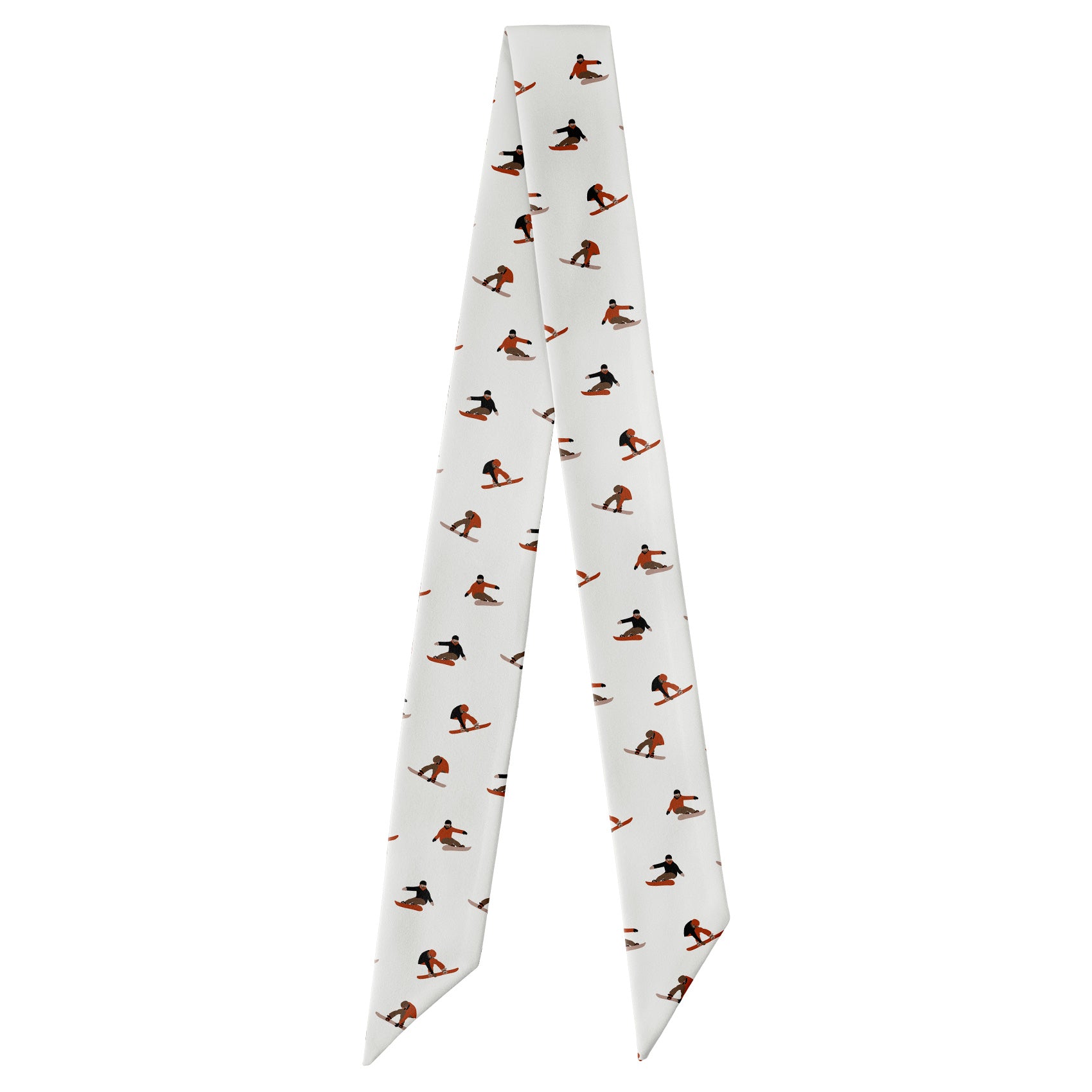 Snowboarding Hair Scarf - Full View of Hair Scarf - Knotty Tie Co.