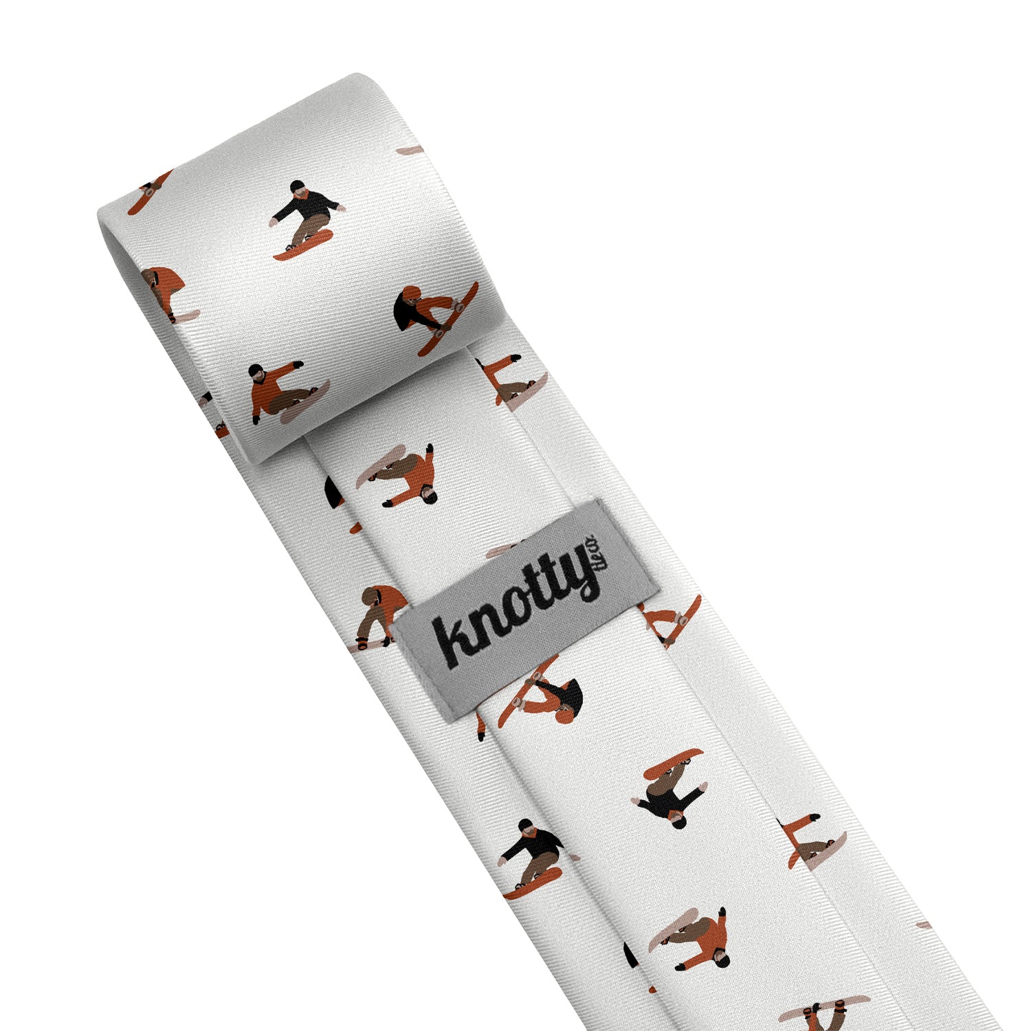 Snowboarding Necktie - Tag - Knotty Tie Co.