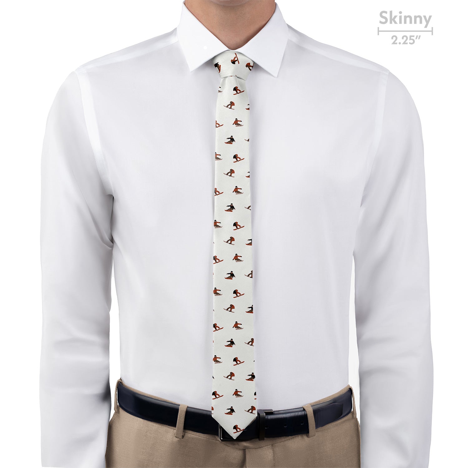 Snowboarding Necktie - Skinny - Knotty Tie Co.