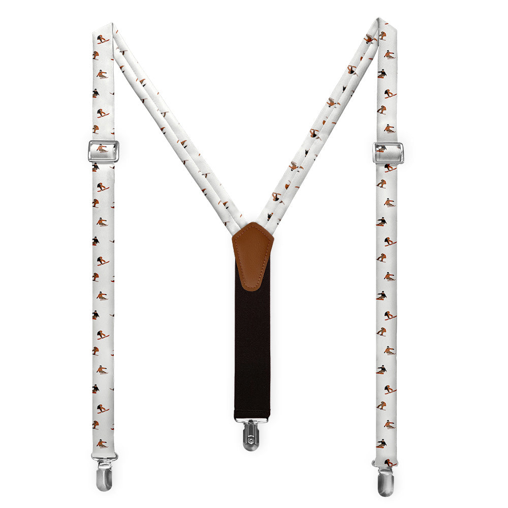 Snowboarding Suspenders - Full Front View - Knotty Tie Co.