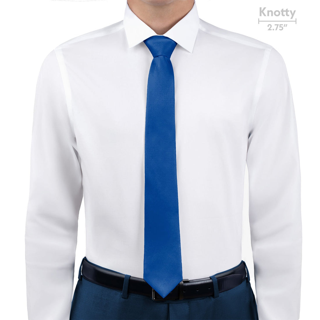 Solid KT Blue Necktie - Knotty - Knotty Tie Co.