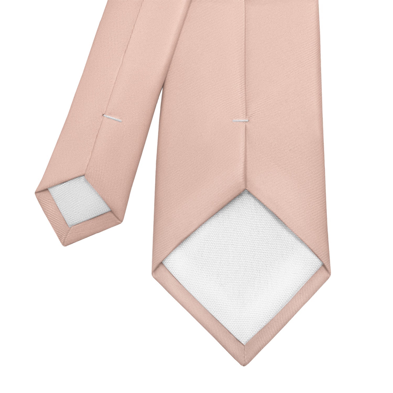 Solid KT Blush Pink Necktie - Tipping - Knotty Tie Co.