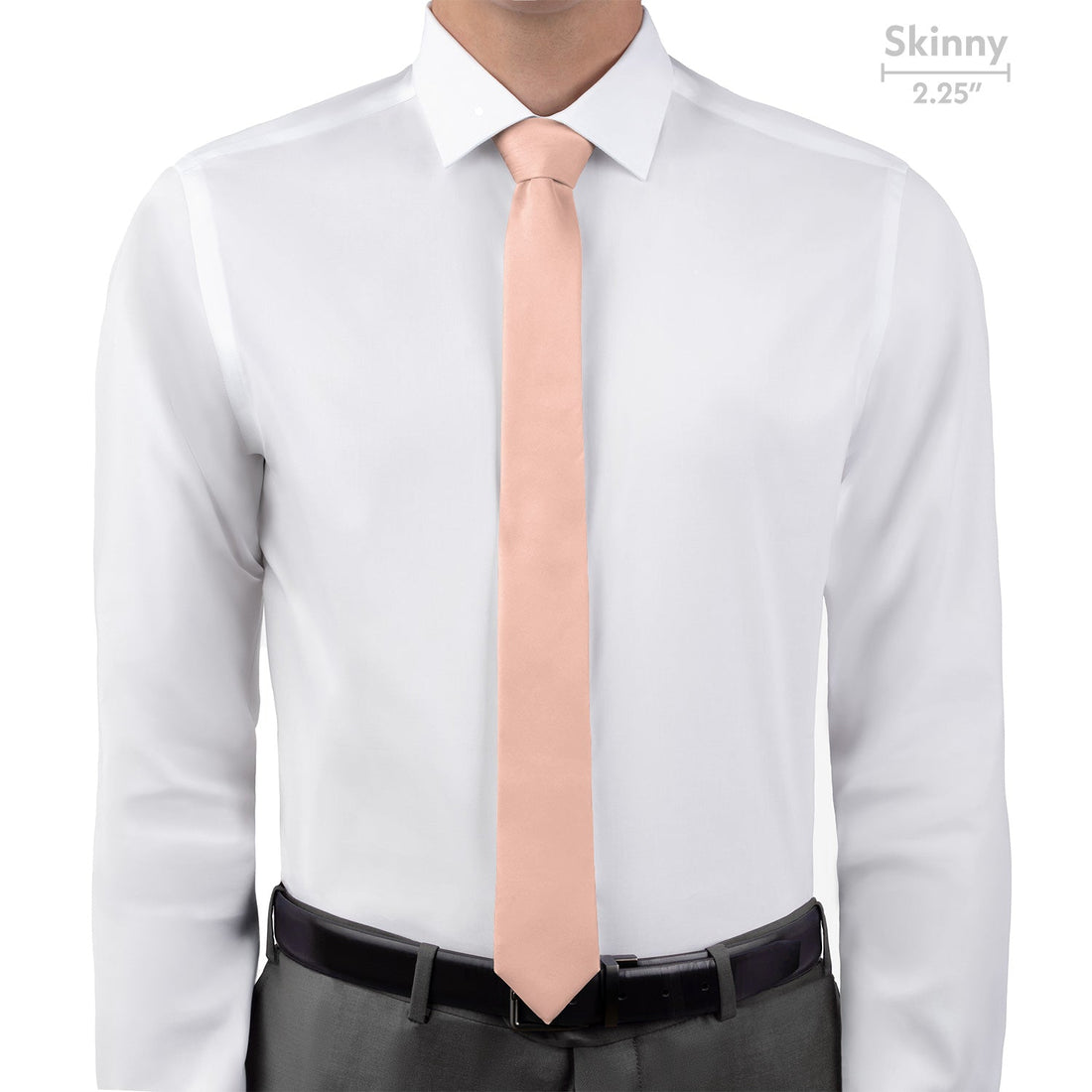 Solid KT Blush Pink Necktie - Skinny - Knotty Tie Co.