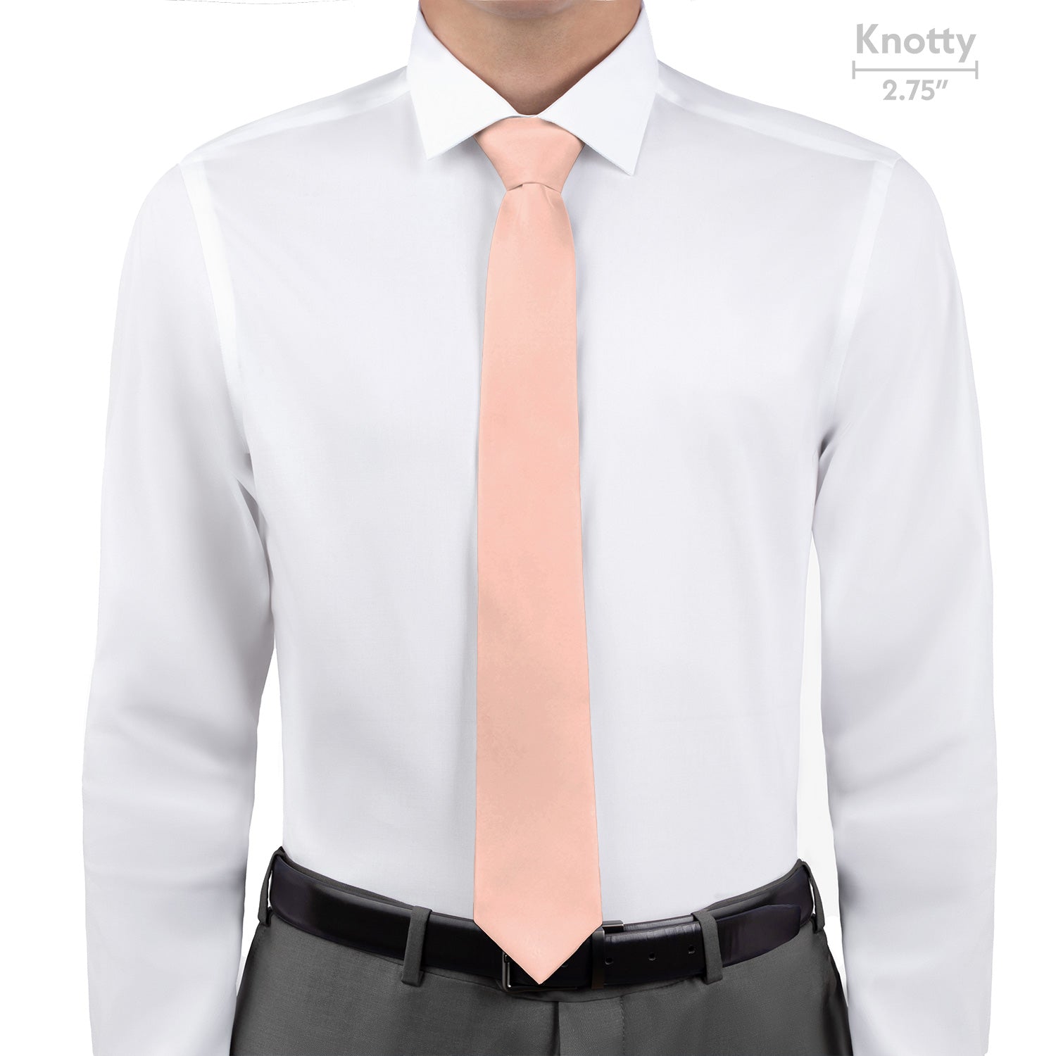 Solid KT Blush Pink Necktie - Knotty - Knotty Tie Co.