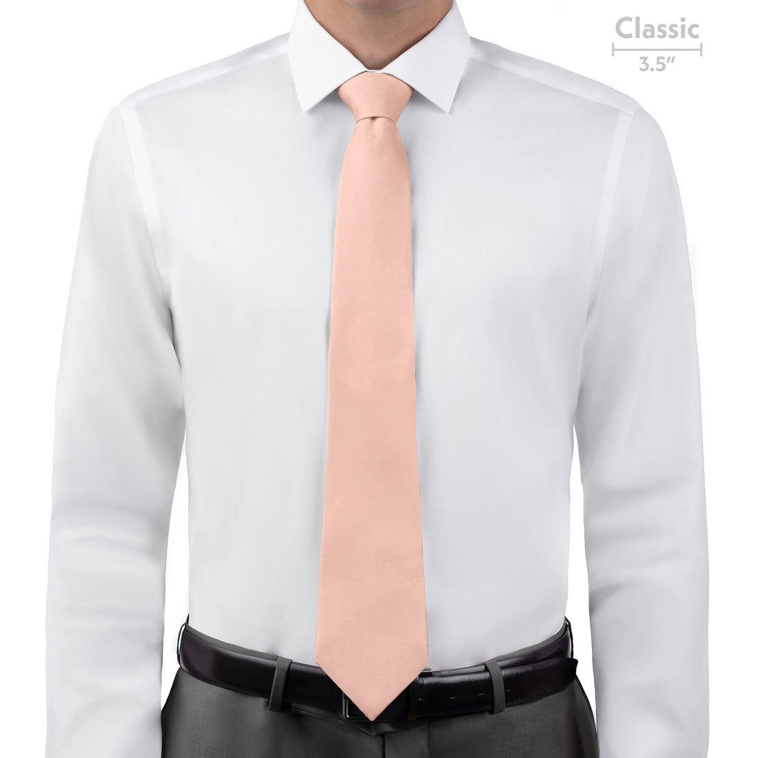 Solid KT Blush Pink Necktie - Classic - Knotty Tie Co.