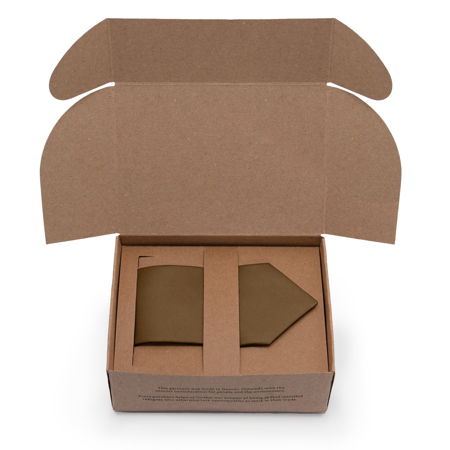Solid KT Brown Necktie - Packaging - Knotty Tie Co.