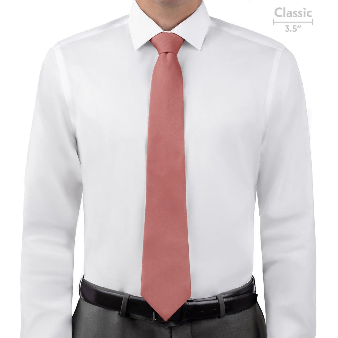 Solid KT Dusty Pink Necktie - Classic - Knotty Tie Co.