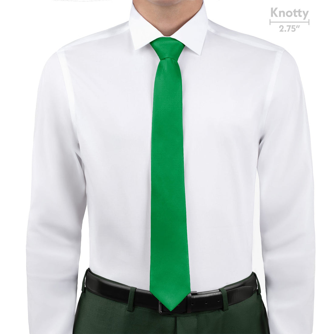 Solid KT Green Necktie - Knotty - Knotty Tie Co.