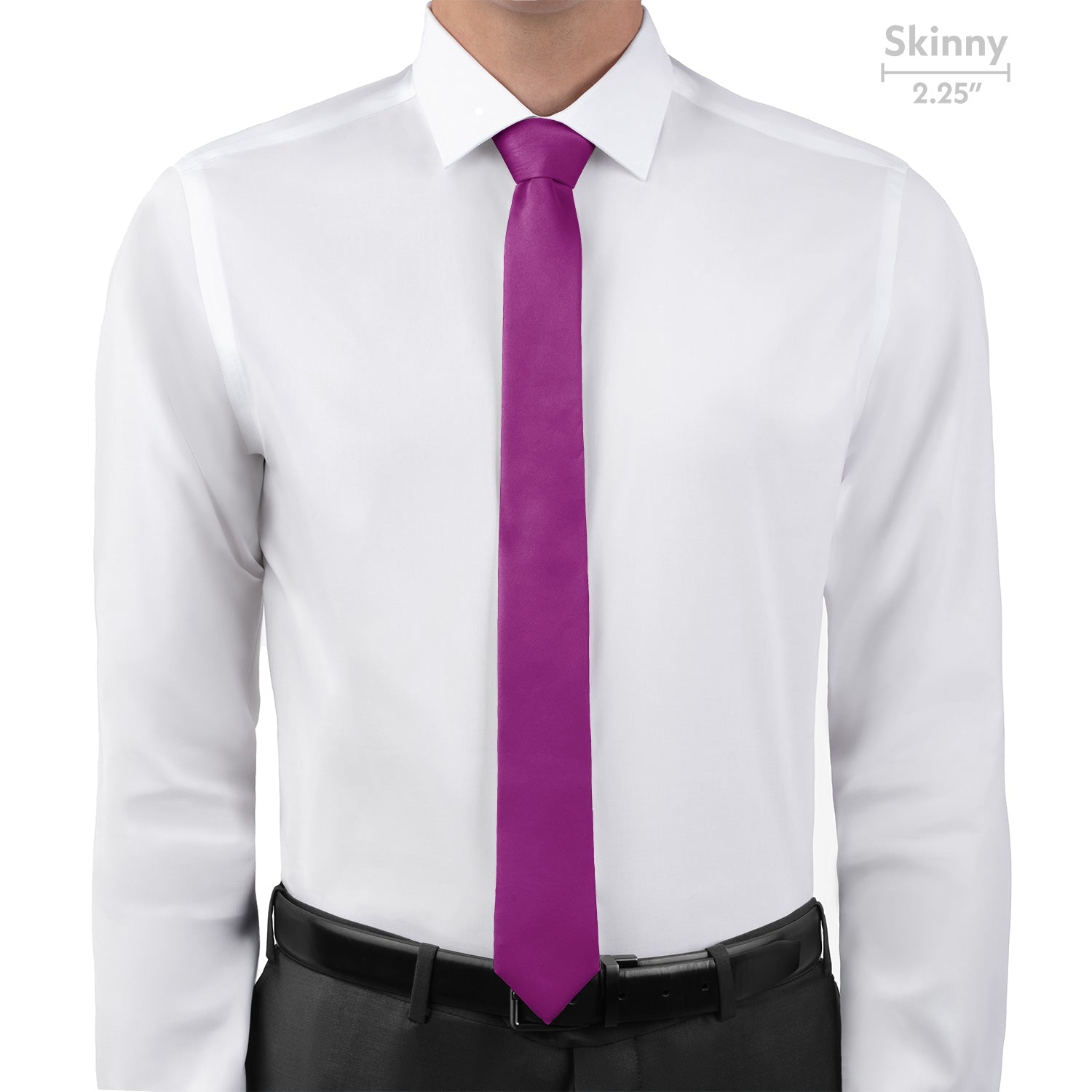 Solid KT Iris Necktie - Skinny - Knotty Tie Co.