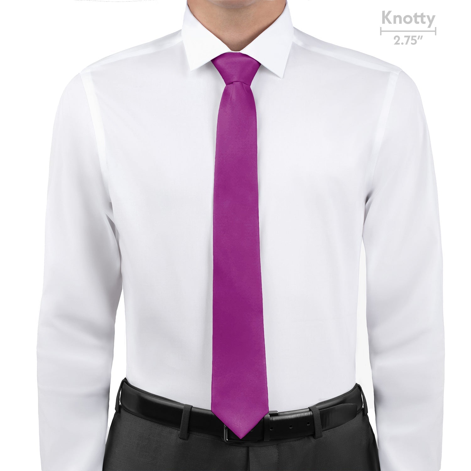 Solid KT Iris Necktie - Knotty - Knotty Tie Co.