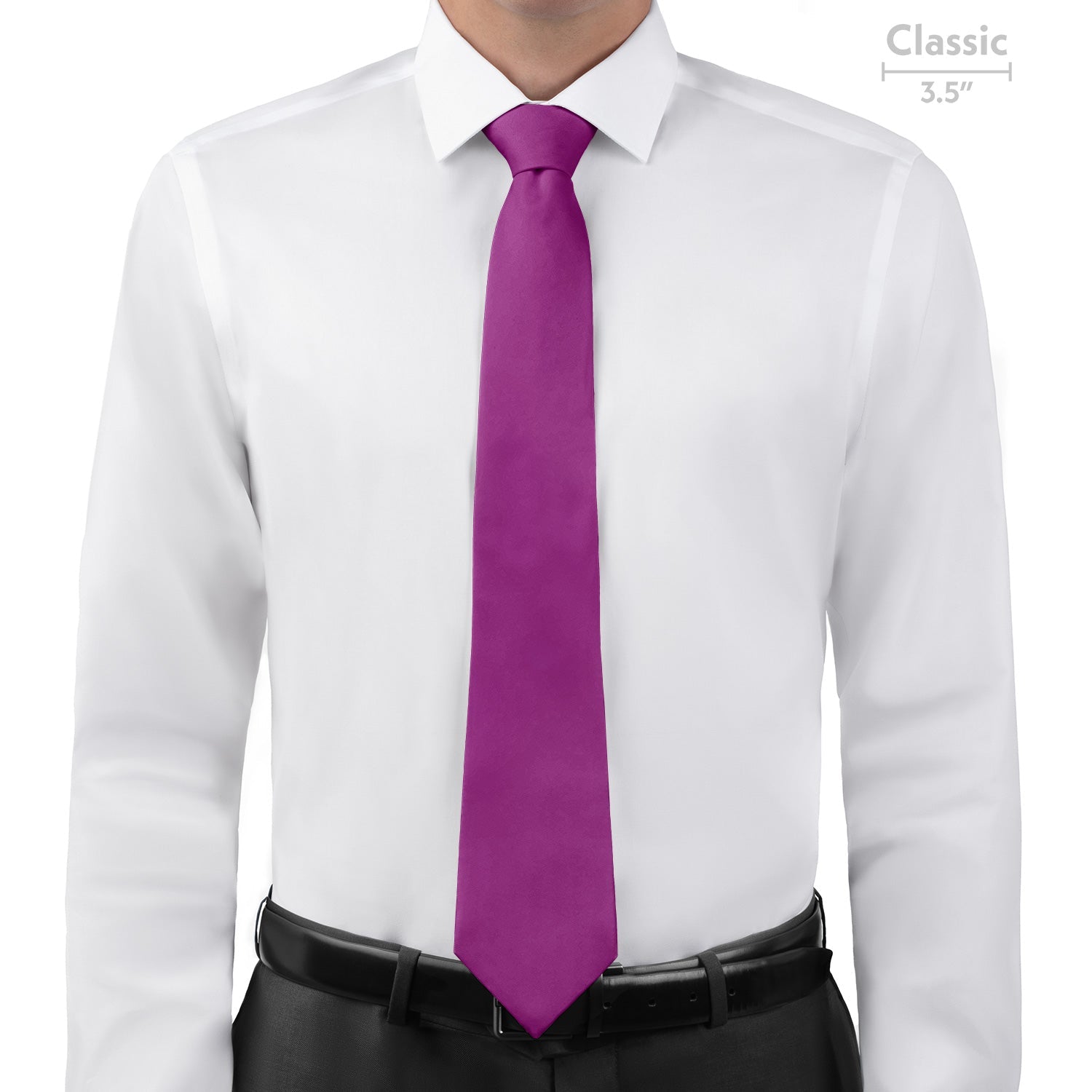 Solid KT Iris Necktie - Classic - Knotty Tie Co.