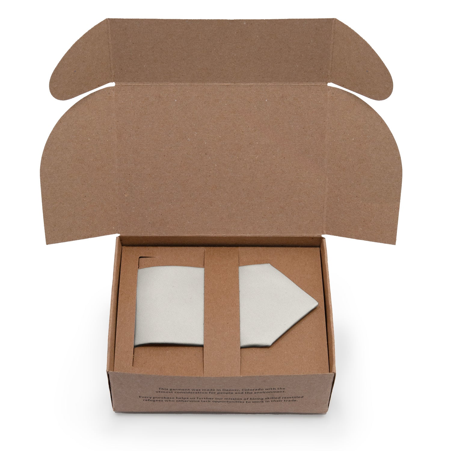 Solid KT Ivory Necktie - Packaging - Knotty Tie Co.