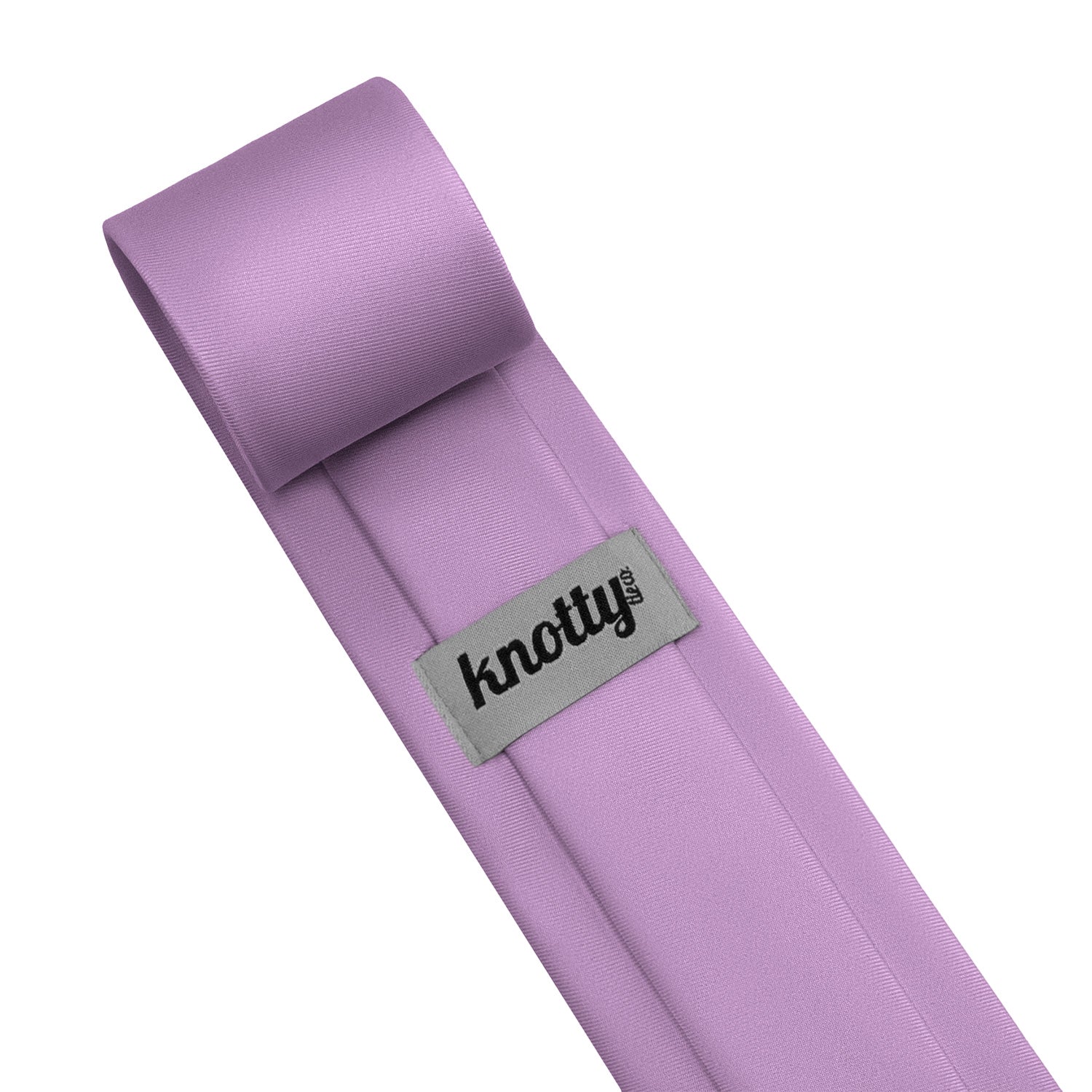 Solid KT Light Purple Necktie - Tag - Knotty Tie Co.