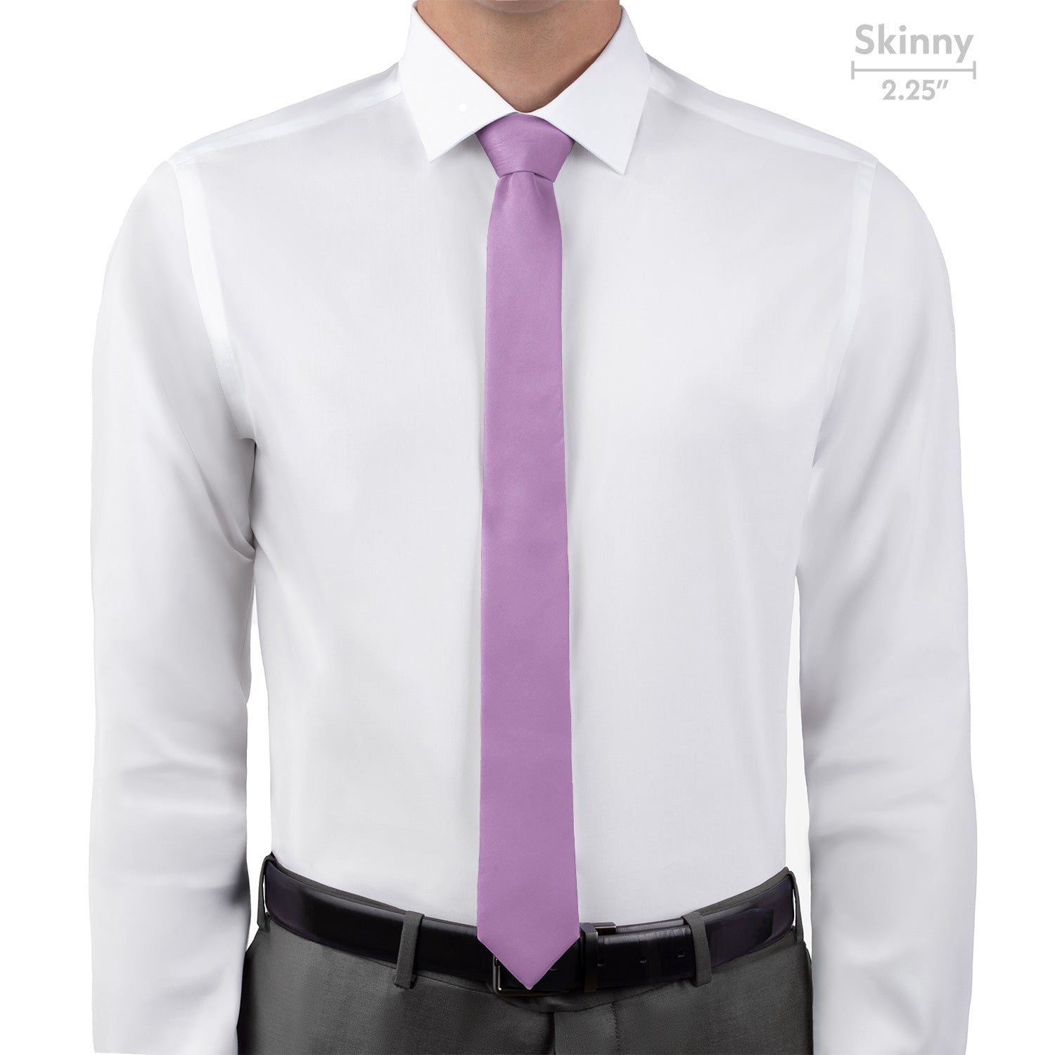 Solid KT Light Purple Necktie - Skinny - Knotty Tie Co.