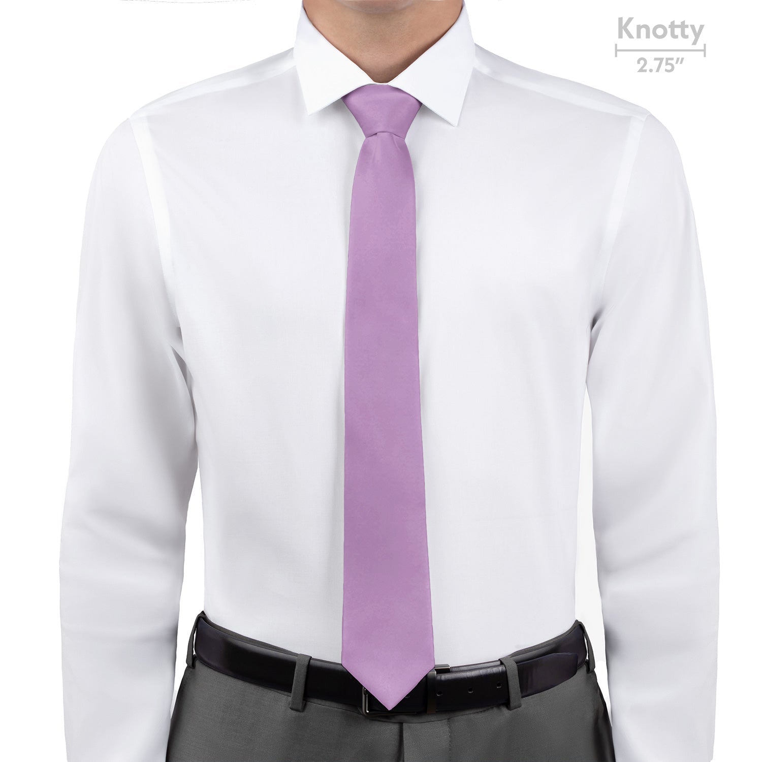 Solid KT Light Purple Necktie - Knotty - Knotty Tie Co.