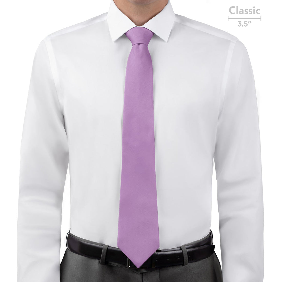 Solid KT Light Purple Necktie - Classic - Knotty Tie Co.