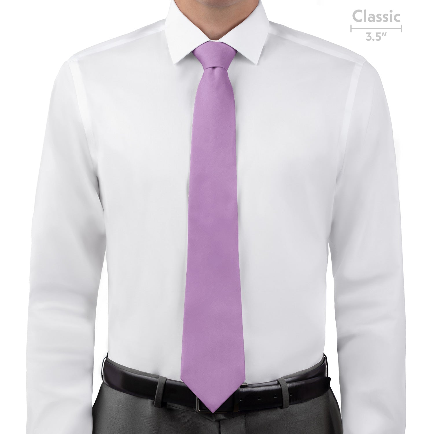 Solid KT Light Purple Necktie - Classic - Knotty Tie Co.
