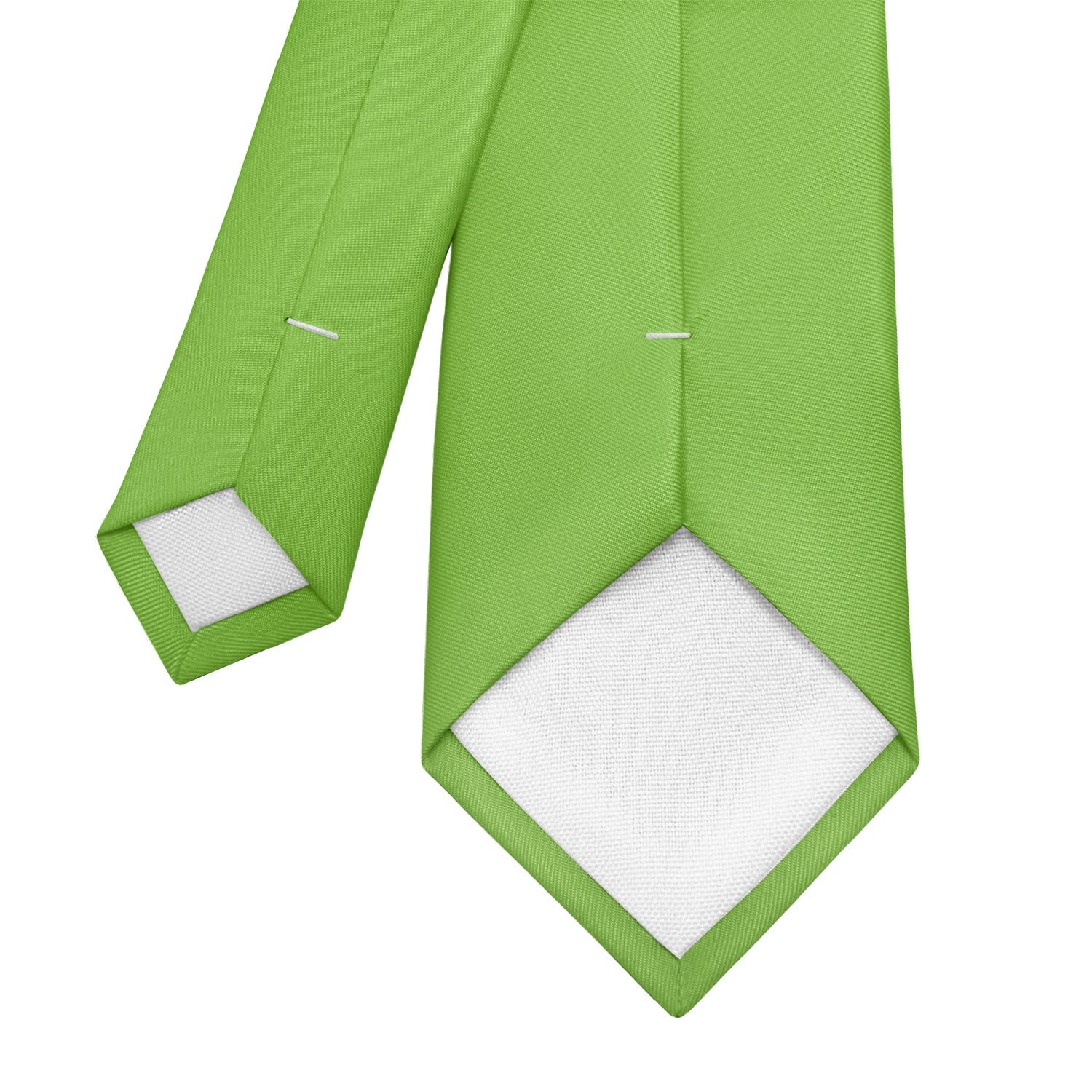 Solid KT Lime Necktie - Tipping - Knotty Tie Co.