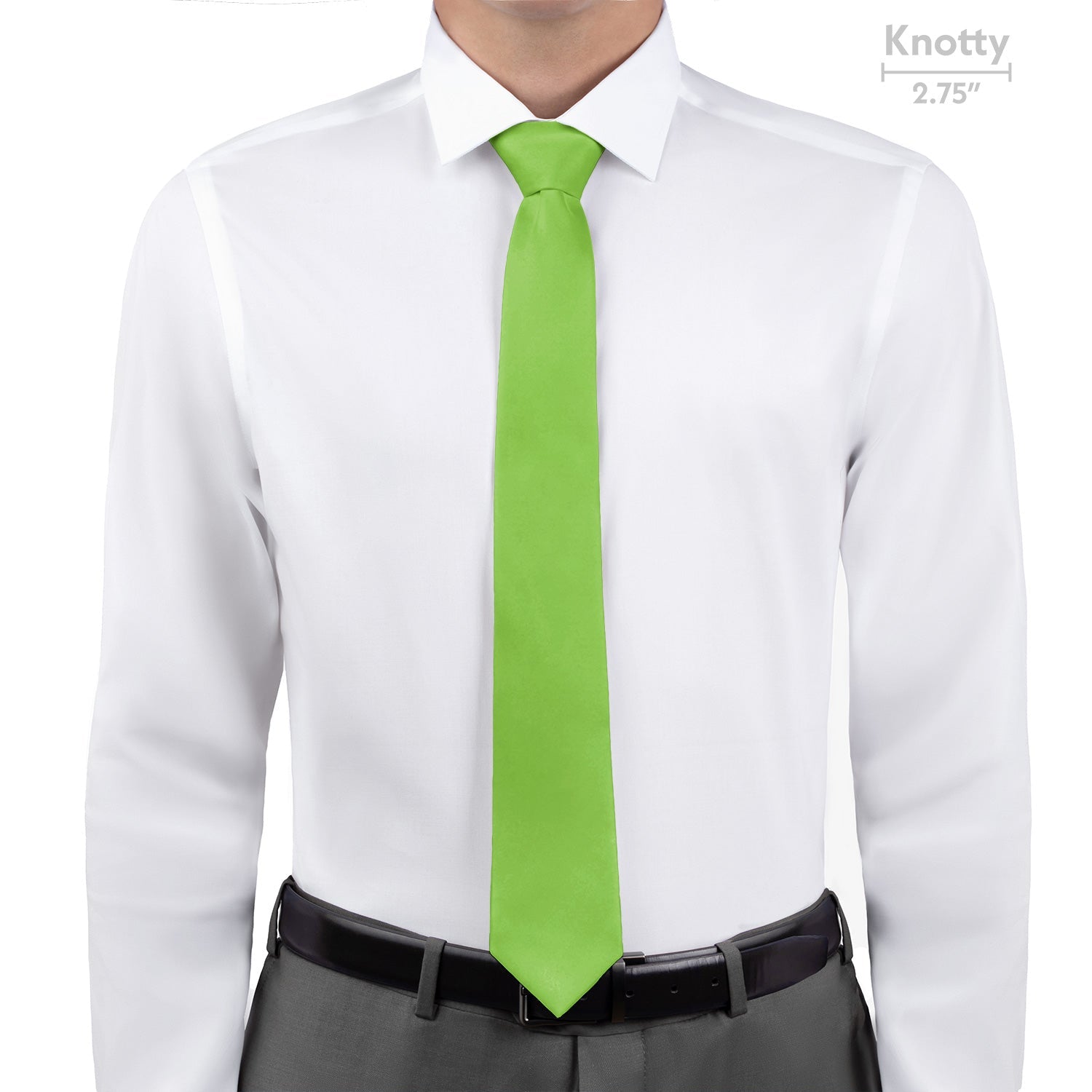 Solid KT Lime Necktie - Knotty - Knotty Tie Co.
