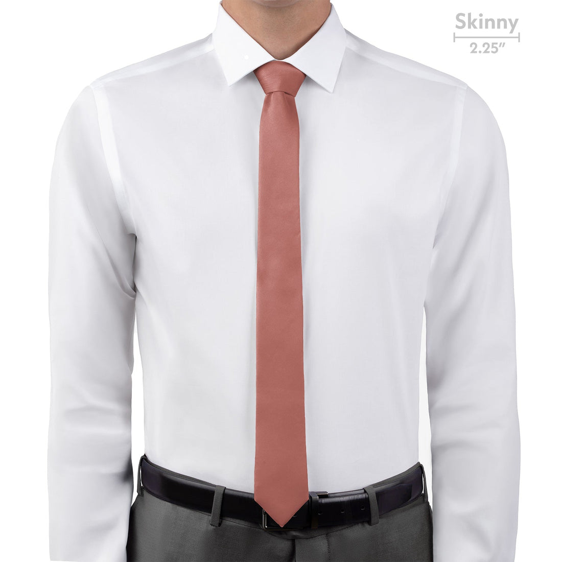 Solid KT Mauve Necktie - Skinny - Knotty Tie Co.