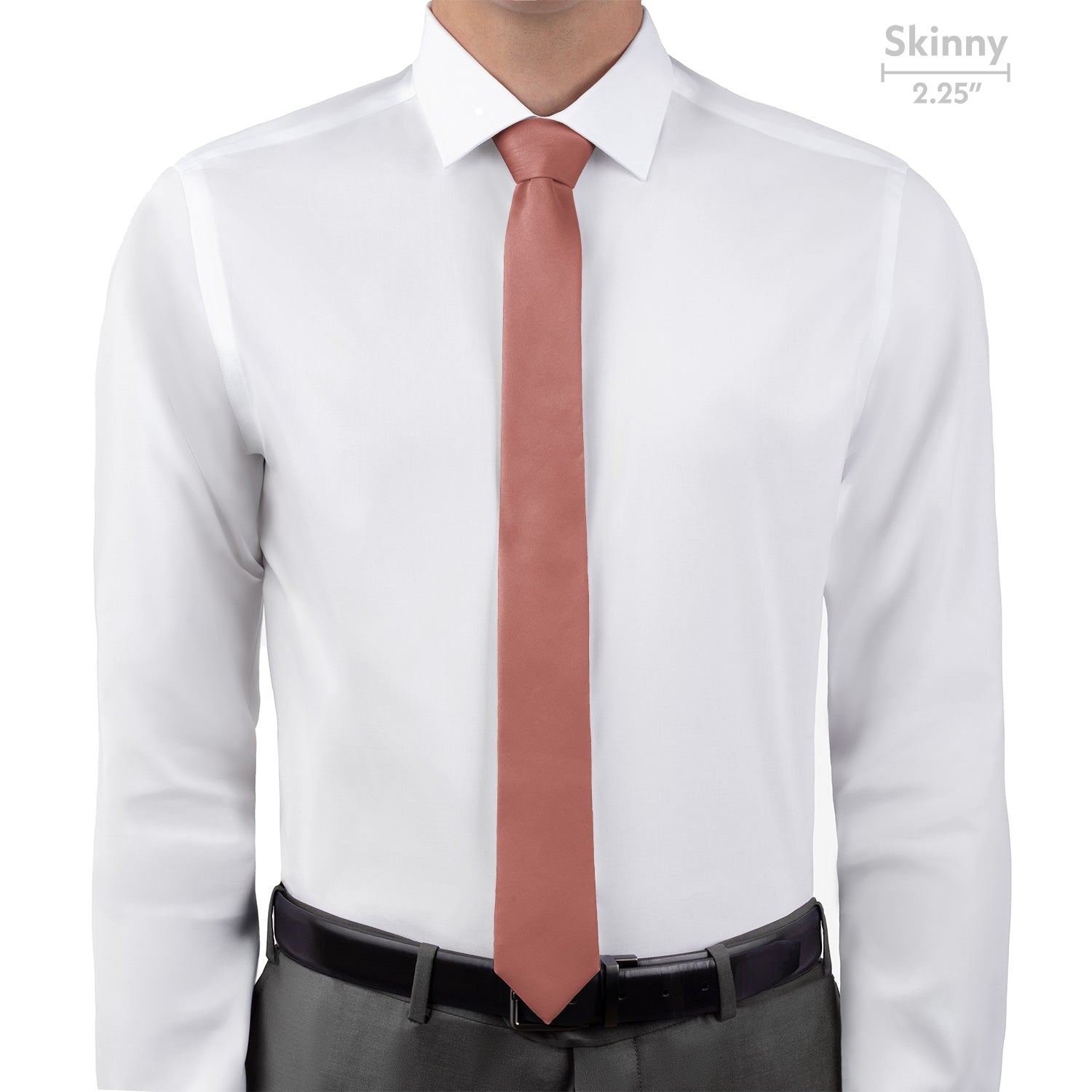Solid KT Mauve Necktie - Skinny - Knotty Tie Co.