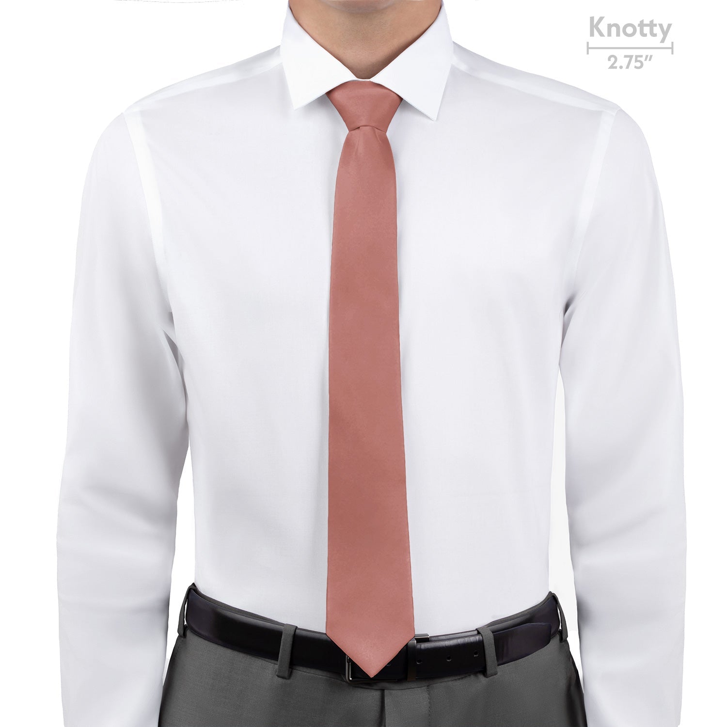 Solid KT Mauve Necktie - Knotty - Knotty Tie Co.