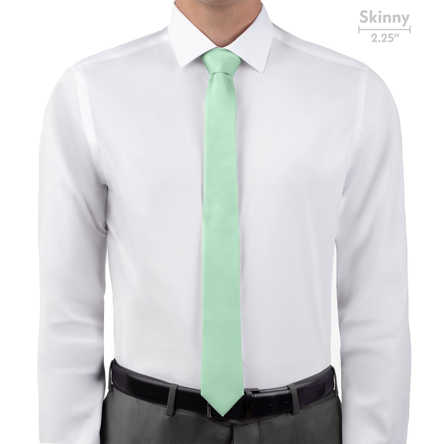 Solid KT Mint Necktie - Skinny - Knotty Tie Co.