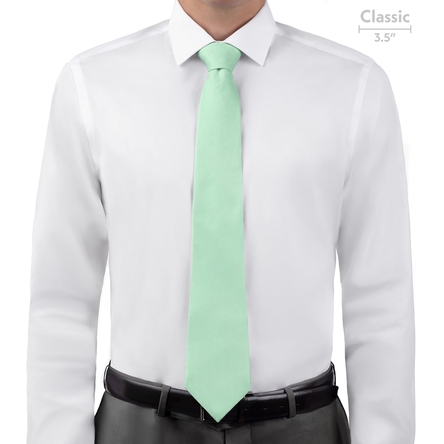 Solid KT Mint Necktie - Classic - Knotty Tie Co.