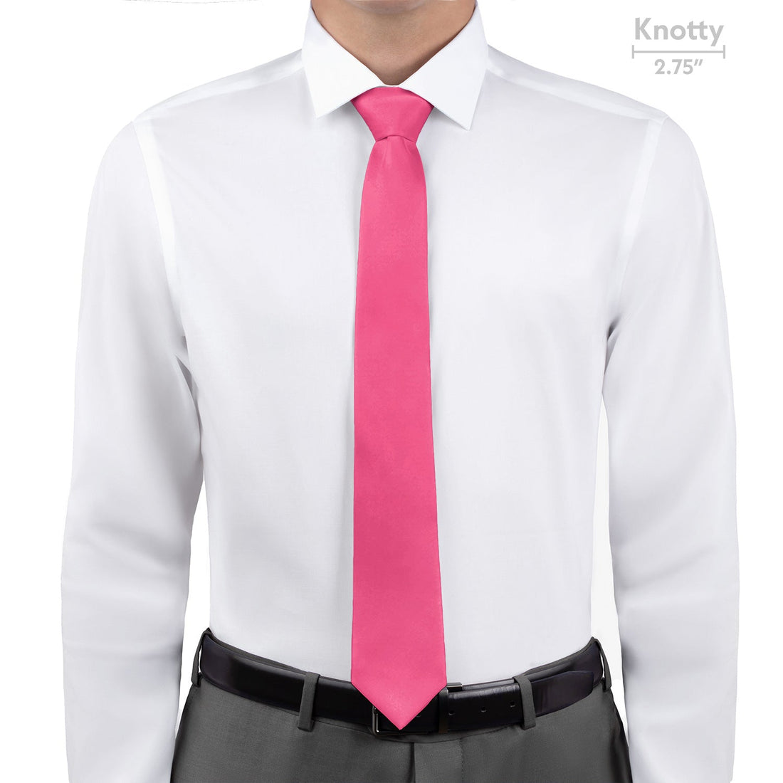 Solid KT Pink Necktie - Knotty - Knotty Tie Co.