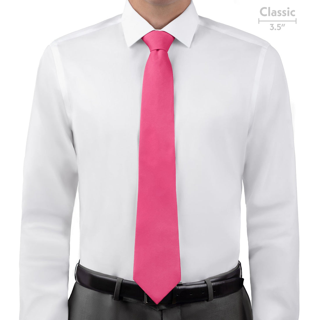 Solid KT Pink Necktie - Classic - Knotty Tie Co.