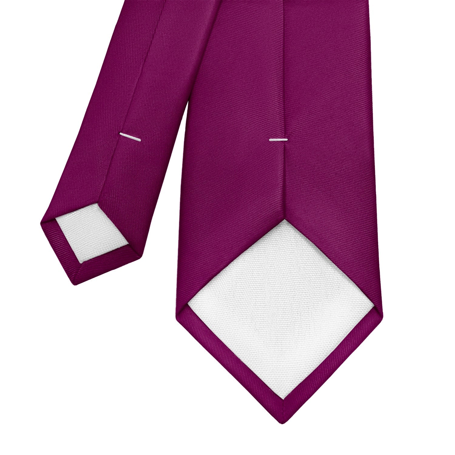 Solid KT Plum Necktie - Tipping - Knotty Tie Co.