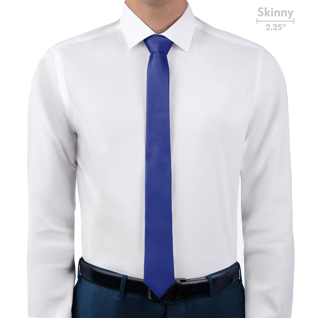 Solid KT Royal Blue Necktie - Skinny - Knotty Tie Co.